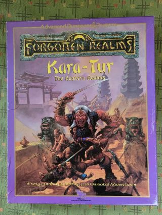 Ad&d Forgotten Realms Kara - Tur Eastern Box Set Advanced Dungeons & Dragons Tsr