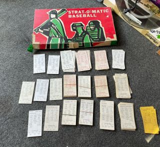 Vintage Strat - O - Matic Baseball Board Game 1950s 1960’s 1970s Incomplete Parts