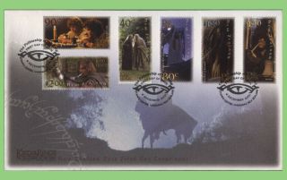 Zealand 2001 Lord Of The Rings - Fellowship Set On First Day Cover