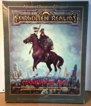 Forgotten Realms Campaign Set Boxed Set - 1st Edition D&d - Complete