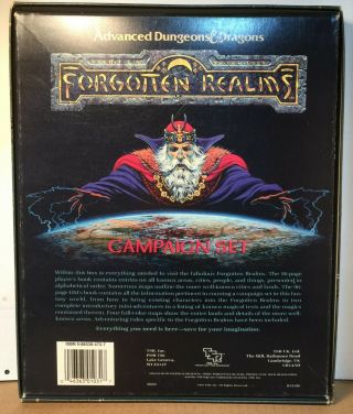 Forgotten Realms Campaign Set Boxed Set - 1st Edition D&D - Complete 2