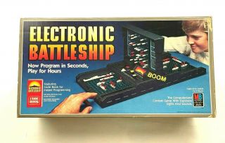 Vintage Electronic Battleship Game 1982 Milton Bradley Complete