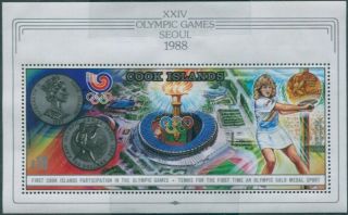 Cook Islands 1988 Sg1203 Olympics Ms Mnh