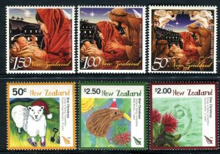 2008 Zealand - Christmas Muh Set Of 6 Stamps