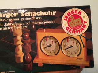 Jerger Schachuhr Olympia Chess Clock - Made In Germany -