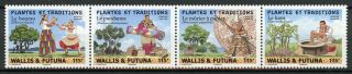 Wallis & Futuna Plants Cultures & Traditions Stamps 2019 Mnh Trees 4v Strip