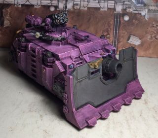 40k Chaos Space Marines Vindicator tank painted Emperor’s Children 3