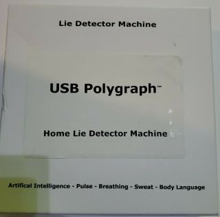 Usb Polygraph Machine 3 - Home Lie Detector Testing Kit