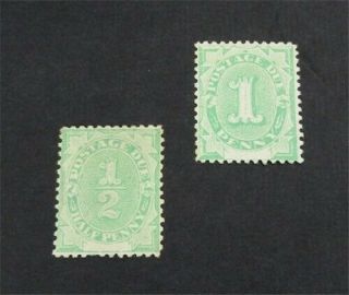 Nystamps British Australia Stamp J1.  J2 Og H $30 U11y1440