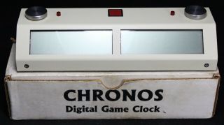 Chronos Digital Game Clock - Chess Timer - White