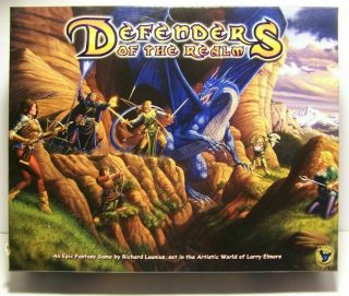 Defenders Of The Realm Board Game - Rare Oop 100 Complete,  Pristine