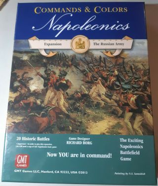 Gmt Games Command & Colors Napoleonics The Russian Army Expansion
