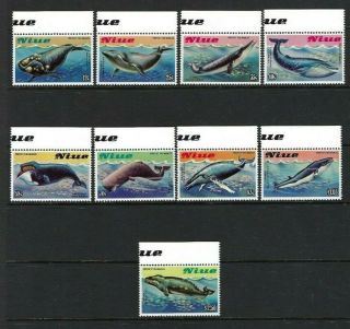 Niue 1983,  Protect The Whales Sg487/95 Mnh