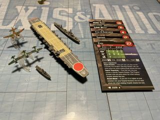 Axis And Allies - War At Sea - Kaga Betty Yukikaze Kate Subchaser