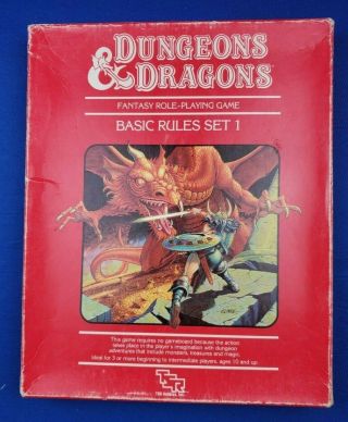 Dungeons & Dragons Basic Rules Set 1 Box Set Complete Rpg