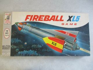 Vtg 1964 Fireball Xl5 Board Game By Milton Bradly 4422