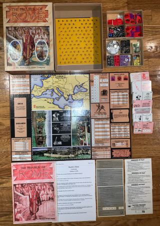 The Republic Of Rome 885 By Avalon Hill Games – 1990