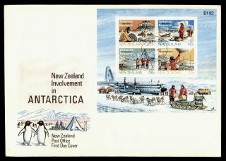 Dr Who 1984 Zealand Fdc Antarctic Research S/s Lc244715