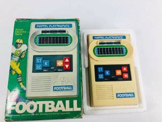 Vintage 1977 Mattel Electronics Pocket Handheld Football Game