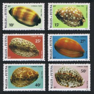 Wallis And Futuna Sea Shells 6v 1982 Mnh Sg 401 - 406 Sc 288 - 293