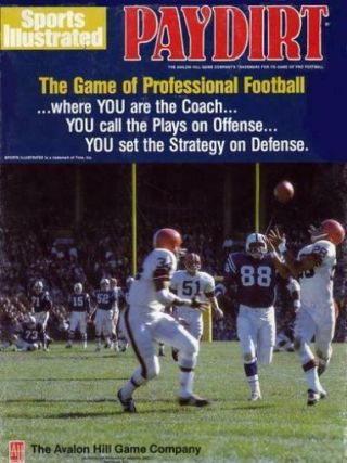 Avalon Hill Sports Games - Football Avalon Hill Paydirt (1992 Ed) Vg