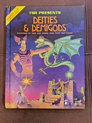Advanced Dungeons & Dragons Tsr Deities & Demigods 3rd Printing 128 Pages 1980