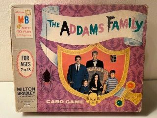 The Addams Family Card Game 1965 Milton Bradley Complete W/ Box 4536