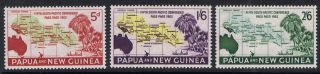 Papua Guinea 1962 South Pacific Conference Set Sg36 - 38 Mnh