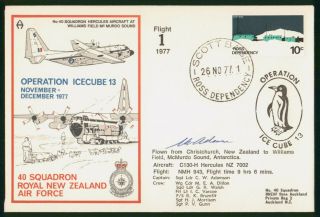 Mayfairstamps Ross Dependency 1974 Operation Ice Cube Autographed Antarctic Rese