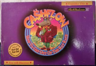 Cashflow - Rich Dad Investing Board Game By Robert Kiyosaki - Complete