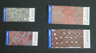 Australia 2003 International Stamps Art Papunya Tula Sg2305/8 Um Mnh Unmounted