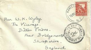 Zealand - Havelock To England 1940 To Pay Deficient Postage 2d