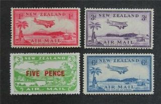 Nystamps British Zealand Stamp C4//c8 Og H $38 U25y1670