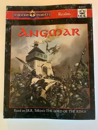 Middle Earth Role Playing: Angmar Realm,  Merp,  Rpg,  Tolkien W/ Map