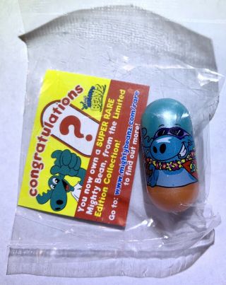 SPECIAL LIMITED EDITION MIGHTY BEANZ SURFER MOOSE BEAN 1 OF ONLY 1000 RARE HTF 3