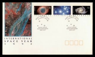 Dr Who 1992 Australia Fdc Intl Space Year C239014