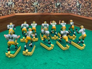 12 Custom Green Bay Packers (all Time) Buzzball Electric Football Figures Away