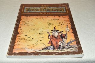 The Forgotten Realms Atlas 1990 Tsr Advanced Dungeons & Dragons 1st Ed/print Oop