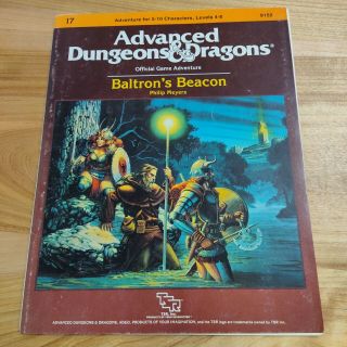Ad&d Module I7 Baltron’s Beacon Tsr 9152 1985 Dungeons Dragons