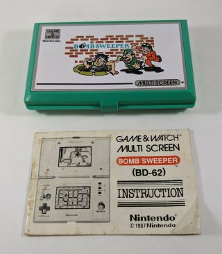 Nintendo Game And Watch Bomb Sweeper 1987 Lcd Electronic Game Bd - 62