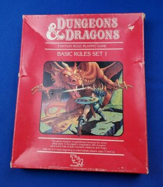 Dungeons & Dragons Basic Rules Set 1 Box Set No Dice Tsr - 1011