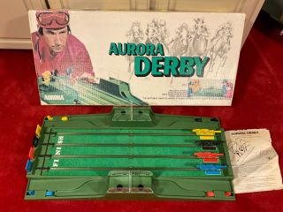 Vintage 1972 Aurora Derby Classic Horse Racing Game Vintage Roll - A - Ball