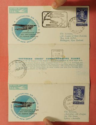 1958 Australia Round Trip 1st Tasman Crossing 30th Anniv Flight To Zealand