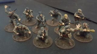 Bolt Action 28mm Painted German Grenadier Squad