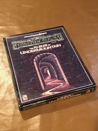 The Ruins Of Undernountain Forgotten Realms Ad&d 2nd Edition Tsr 1991 1060 Vg