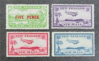 Nystamps British Zealand Stamp C4//c8 Og H $38 Y28y2276