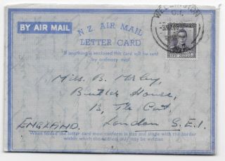 1948 - 1968 Six Zealand Air Letters Or Aerogrammes Five To Uk,  One To Us
