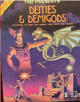 Ad&d Deities & Demigods 1st Edition (4th Pr) W/cthulhu & Melniibonean Mythos Vg,