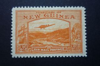 Guinea Bulolo Airmail 1/2d Orange Fine Light Hinged