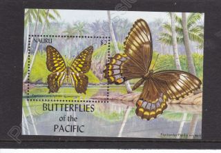 Nauru Mnh Stamp Sheet 2002 Butterflies Of The Pacific Sg Ms545